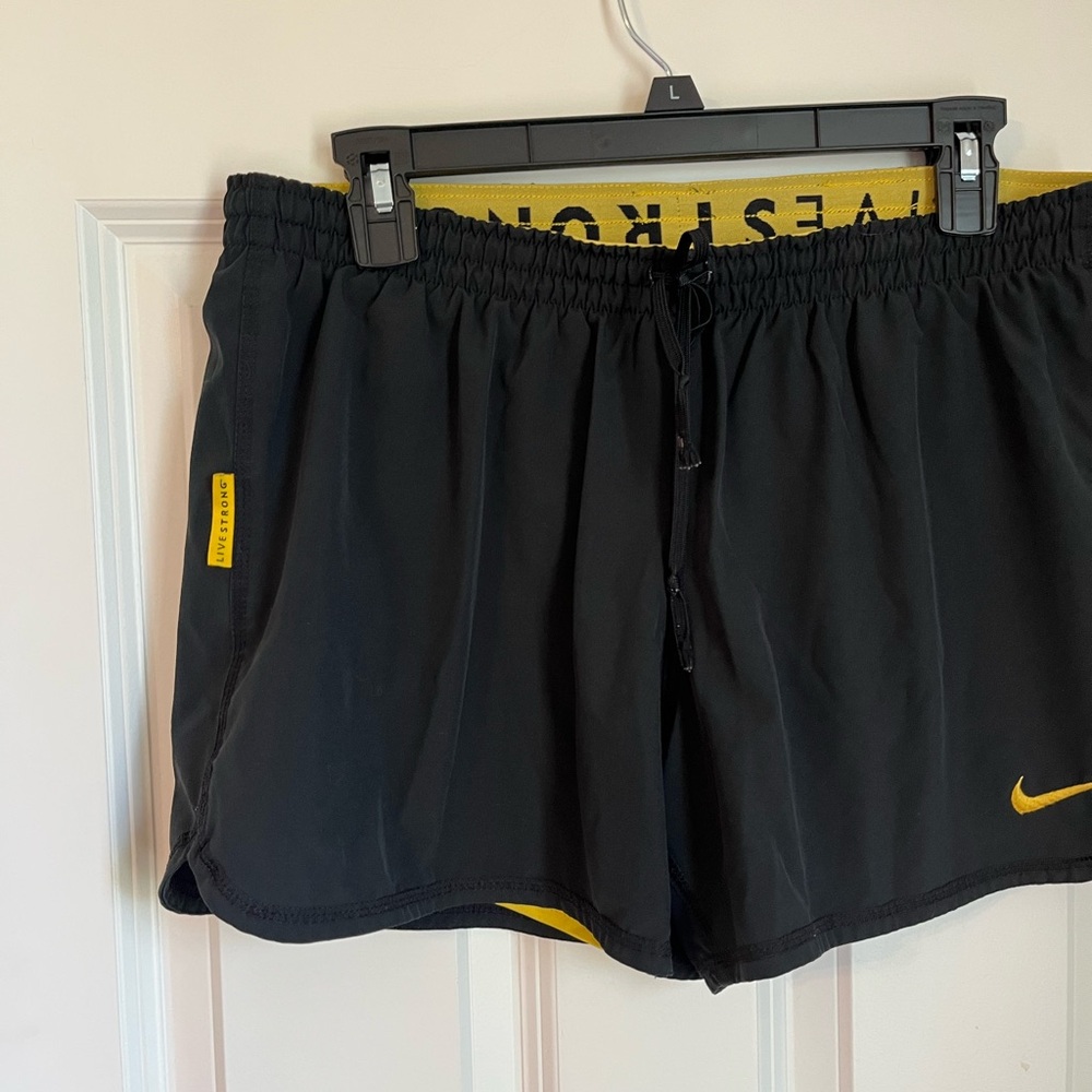Nike Dri-FIT Black and Yellow Shorts - Picture 5 of 5
